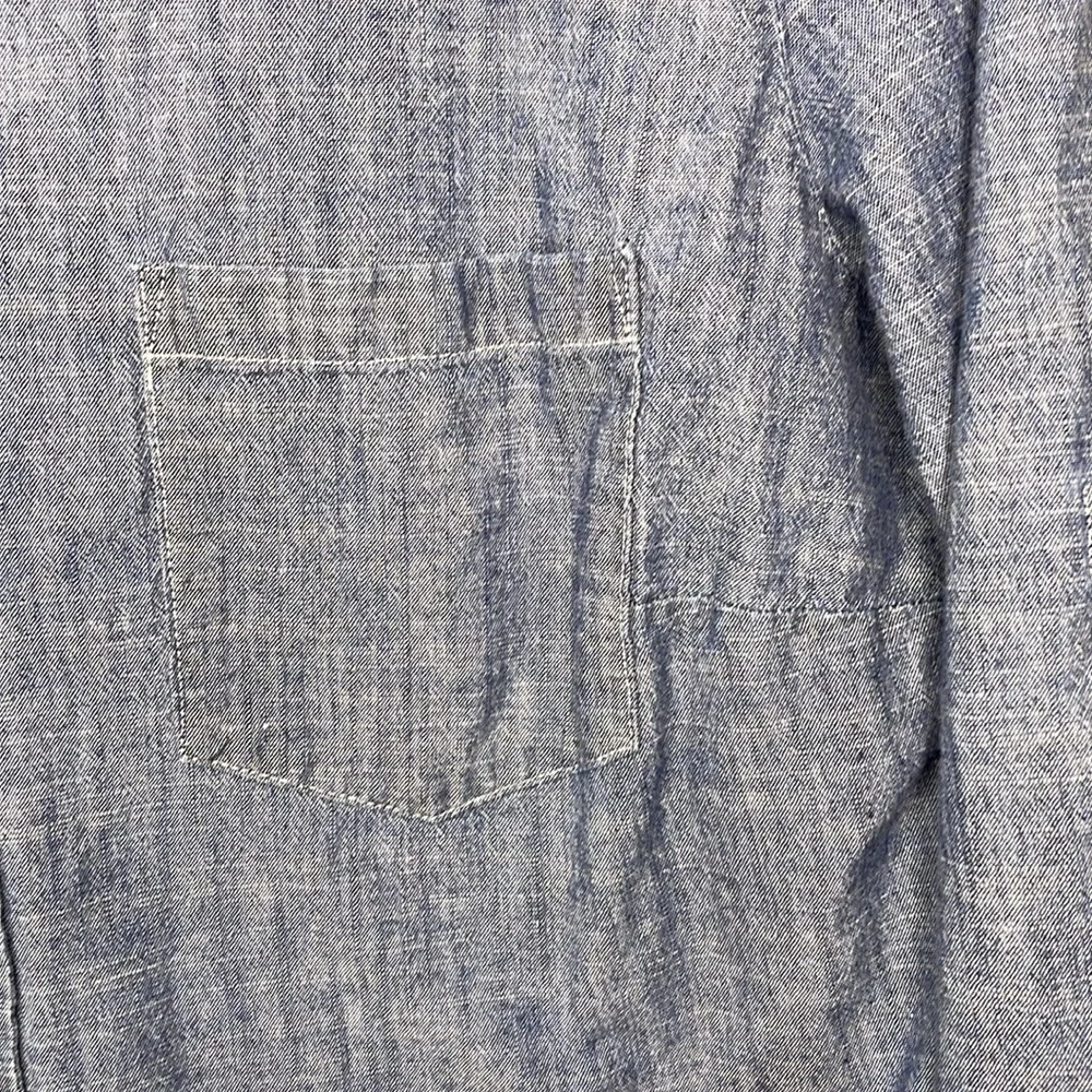 J Crew Factory Button Down Shirt Prep School Roll Tab Sleeves Cotton Preppy Med - Picture 6 of 9